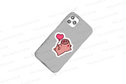 Cute Kawaii Capybara Valentine's Day, an Animal Illustration by Palau (Thumbnail 3 of 12)