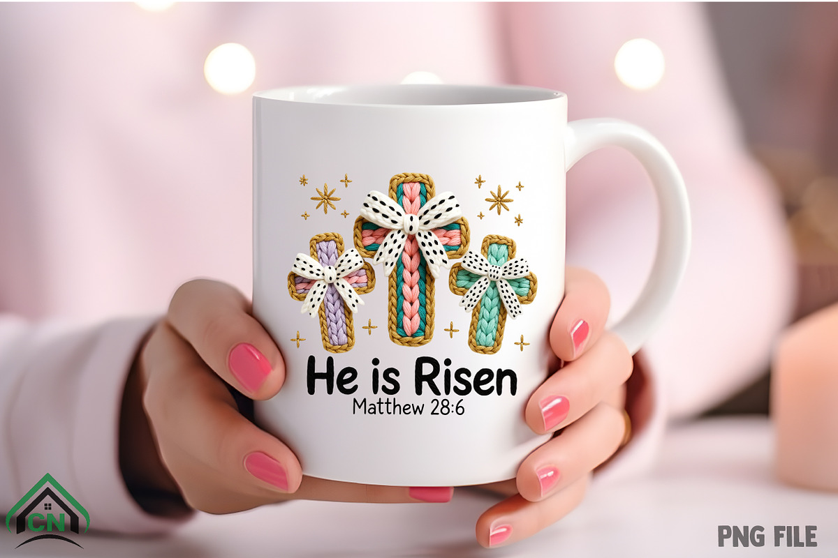 He is risen Png, Christian Easter, an Illustration by Craft Nest (Photo 4 of 4)