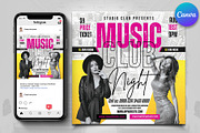 Music Night Women Party Flyer, a Flyer Template by Psd Templates (Thumbnail 1 of 2)