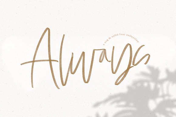 Always Svg Solid Script Font
