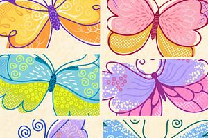 Pastel Butterflies Collection