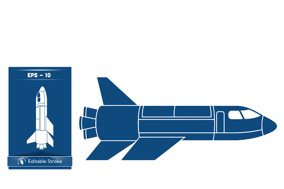 Dynamic Rocket Icon Vector, a Technology Illustration by CarWrap design (Photo 3 of 4)
