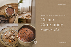Photo Bundle Cacao Ceremony Natural, a Health & Medical Photo by Cosmic Energy Studio