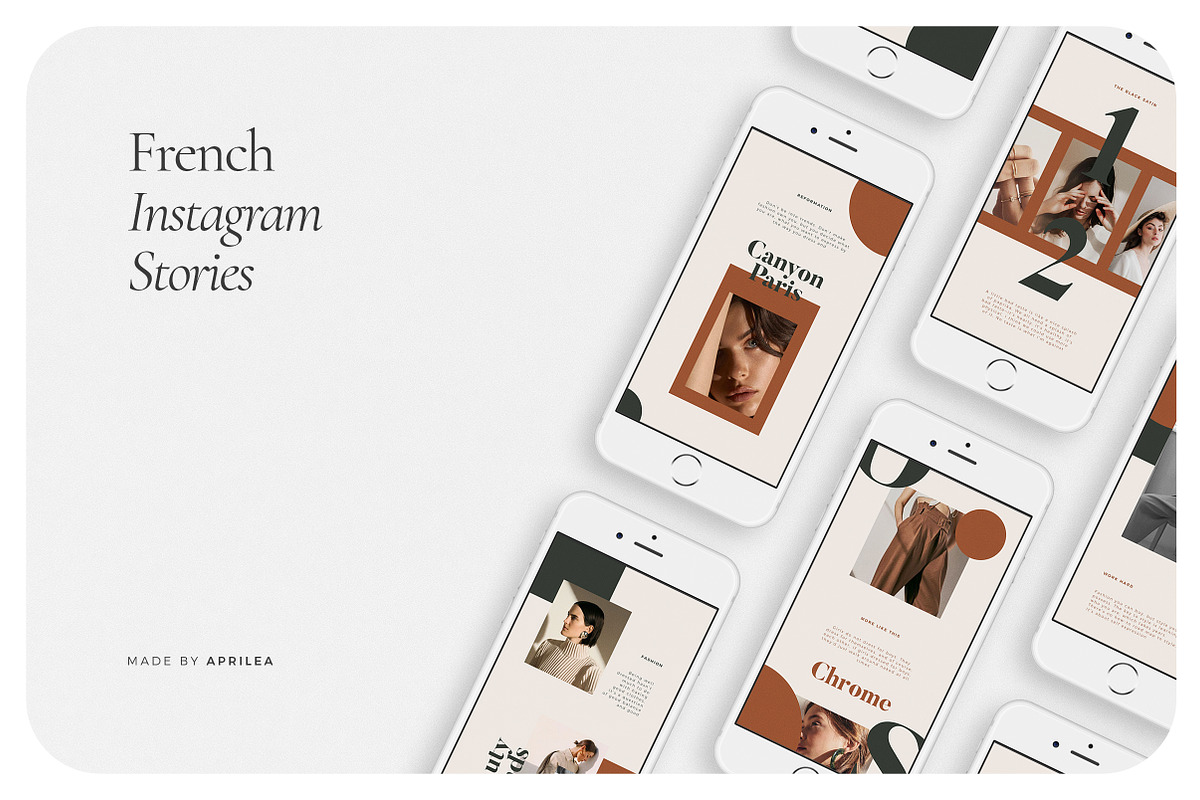 FRENCH Instagram Stories, a Social Media Template by Aprilea (Photo 6 of 7)