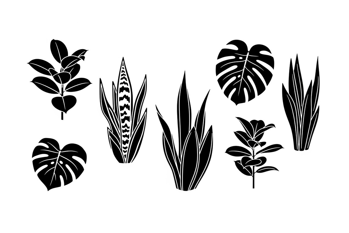 Minimal Botanical Leaf Silhouette Bu, an Illustration by Creativeshirt (Photo 42 of 51)