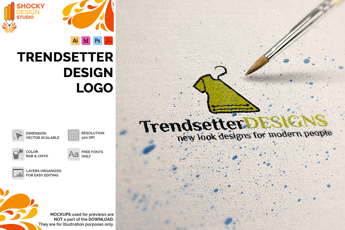 Trendsetter Design Logo, a Branding & Logo Template by Shocky Design Studio (Photo 1 of 7)