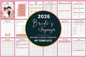 2026 Bride’s Organizer, a Stationery Template by Shumaya