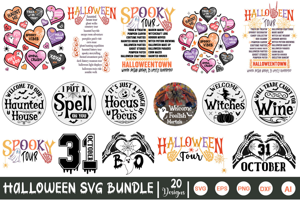 Farmhouse Halloween Mega Bundle, an Object Graphic by GraphicPicker (Photo 4 of 6)