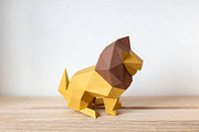 Lion sculpture - 3d papercraft, a Card Template by PAPER amaze (Thumbnail 3 of 5)