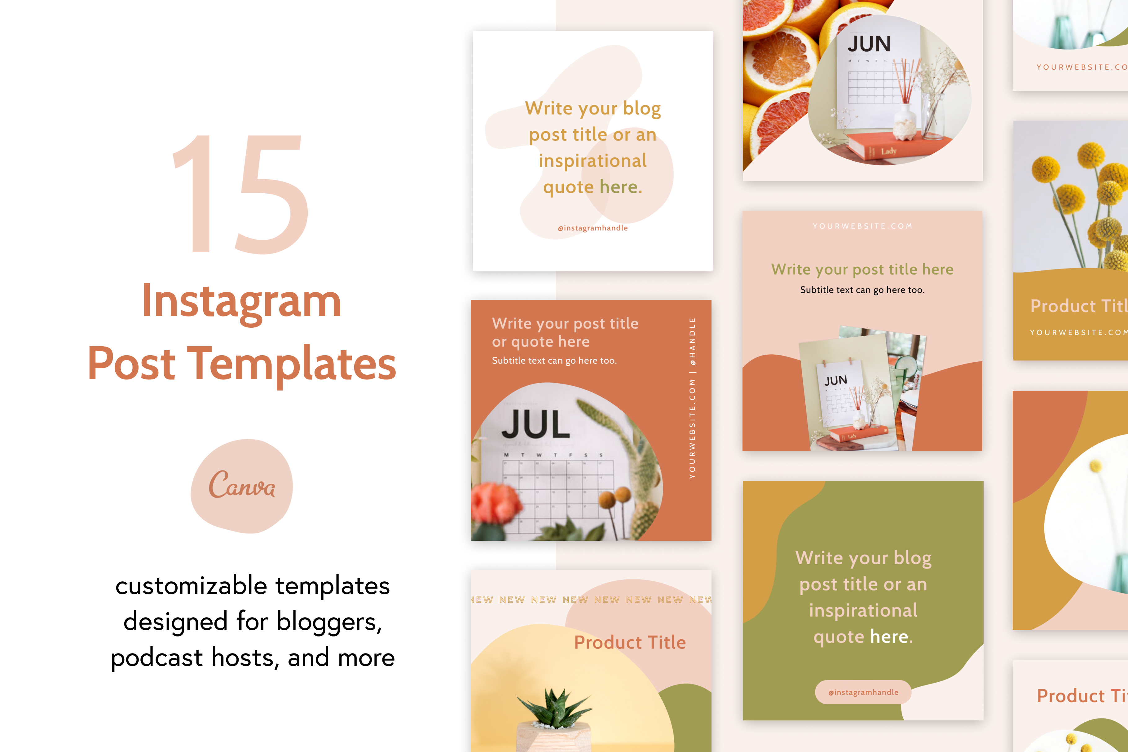Canva Instagram Post Templates, a Social Media Template by Blooming ...