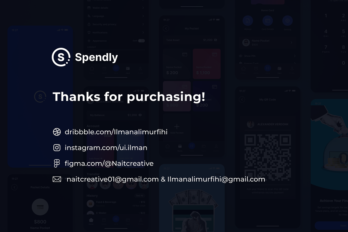 Spendly - Finance Wallet APP UI KIT, an App Template by Nait Creative (Photo 7 of 7)