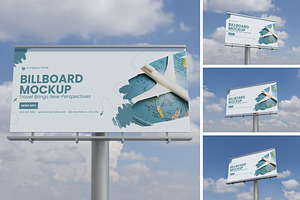 Billboard Mockup, an Advertising Mockup by HanaSaka_Studio