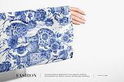 Chinoiserie Inspired Toile Patterns, a Pattern Graphic by LEAFure (Thumbnail 6 of 9)