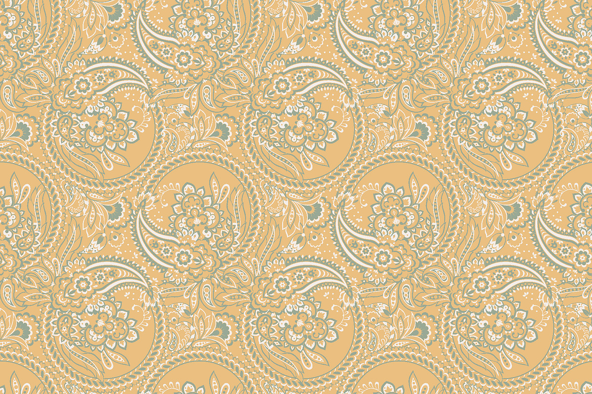 5 Ethnic paisley floral patterns, a Pattern Graphic by antalogiya (Photo 4 of 6)