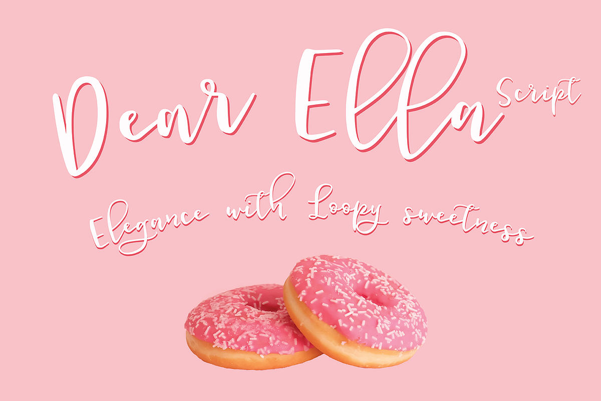 Dear Ella Script - Duo font