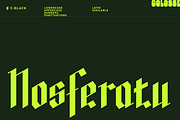 c-black display type, a Blackletter Font by Colosse Foundry (Thumbnail 4 of 8)