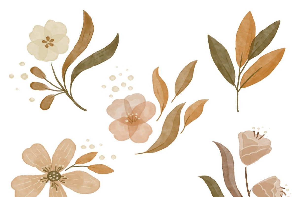 Watercolor Flowers, a Graphic by BomSymbols (Photo 2 of 2)