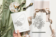 My lovely peonies. Color & B&W, an Illustration by Lisla (Thumbnail 5 of 11)