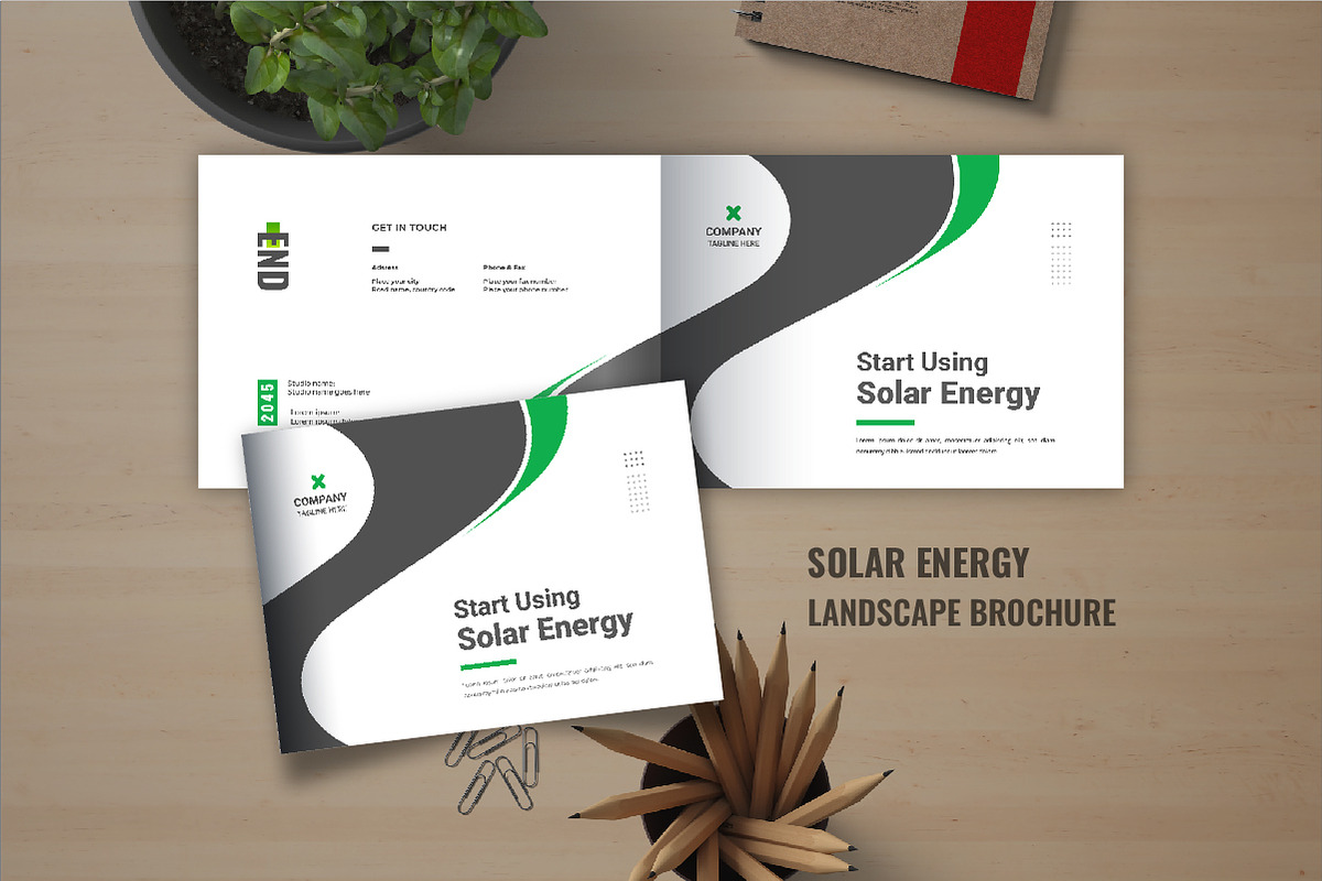 Solar energy landscape brochure, a Brochure Template by Pavel_design (Photo 1 of 7)