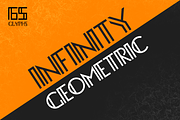 Infinity Geometric Font, a Font by SNK's (Thumbnail 1 of 4)