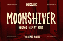 Moonshiver - Horror Display Font