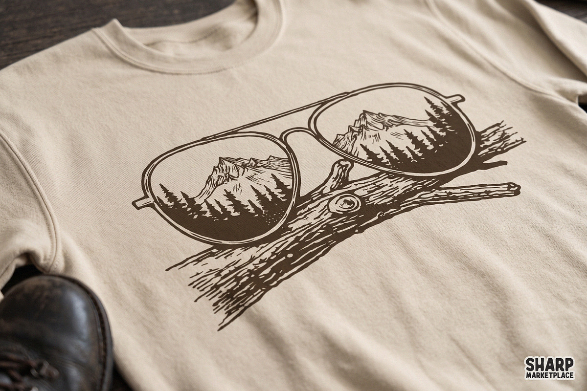 Mountain And Forest Reflected In, an Object Graphic by SharpMarketplace (Photo 4 of 4)