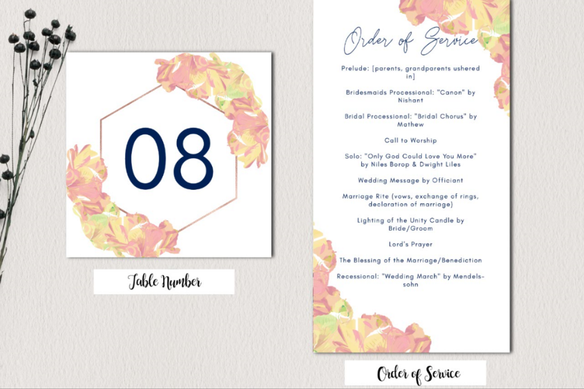 Wild Flower Wedding Collection, an Invitation Template by Zmapist (Photo 4 of 5)
