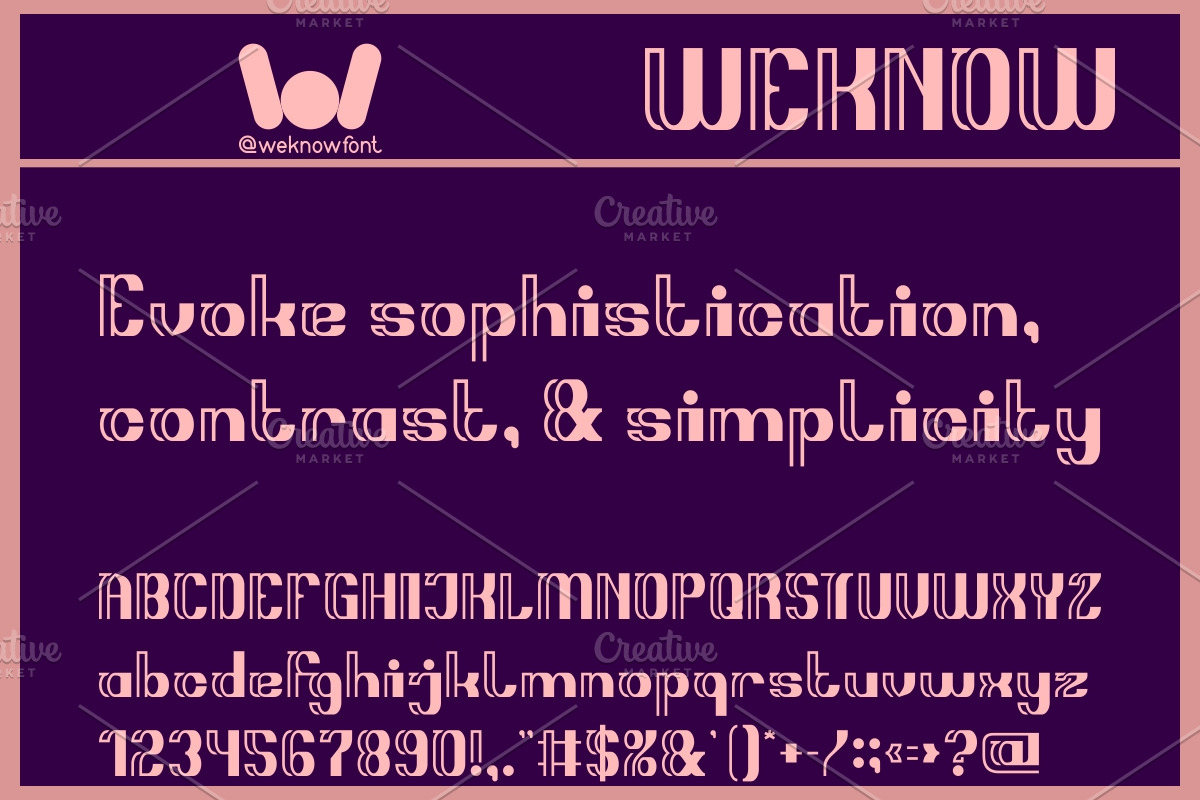 Stripes Font, a Font by weknow (Photo 5 of 8)