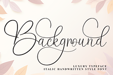 Background | Script Font