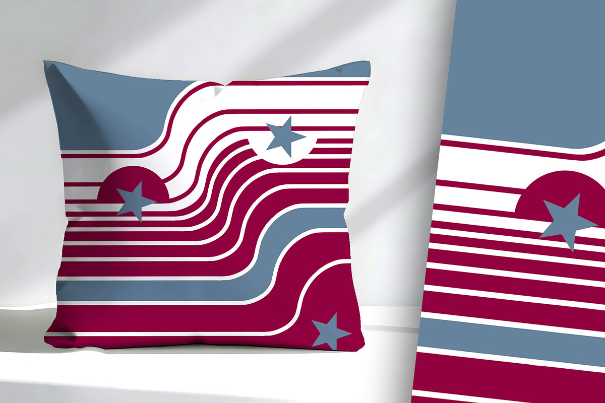 Sporty Wine and Grey Stripe, a Background Graphic by Sharon Schwalbe (Photo 3 of 6)
