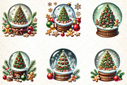 Christmas Snow Globe Clipart, an Illustration by DreamCafeArt (Thumbnail 2 of 5)