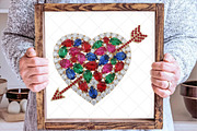 Diamond Glitter Valentine Heart Png, an Illustration by SinaCreation (Thumbnail 5 of 7)