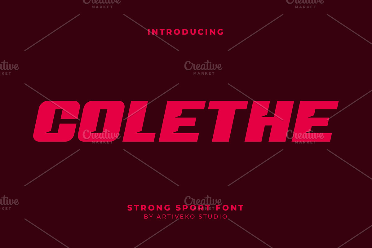 Colethe Strong Bold Sans Font, a Sans Serif Font by Artiveko (Photo 1 of 8)