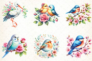 Spring Birds Sublimation Clipart, an Illustration by DreamCafeArt (Thumbnail 3 of 5)