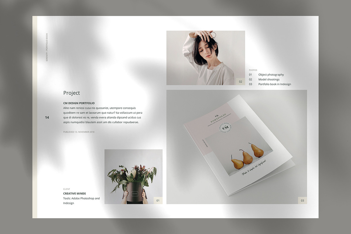 Serenity Portfolio Book, a Brochure Template by Imagination Area (Photo 5 of 9)