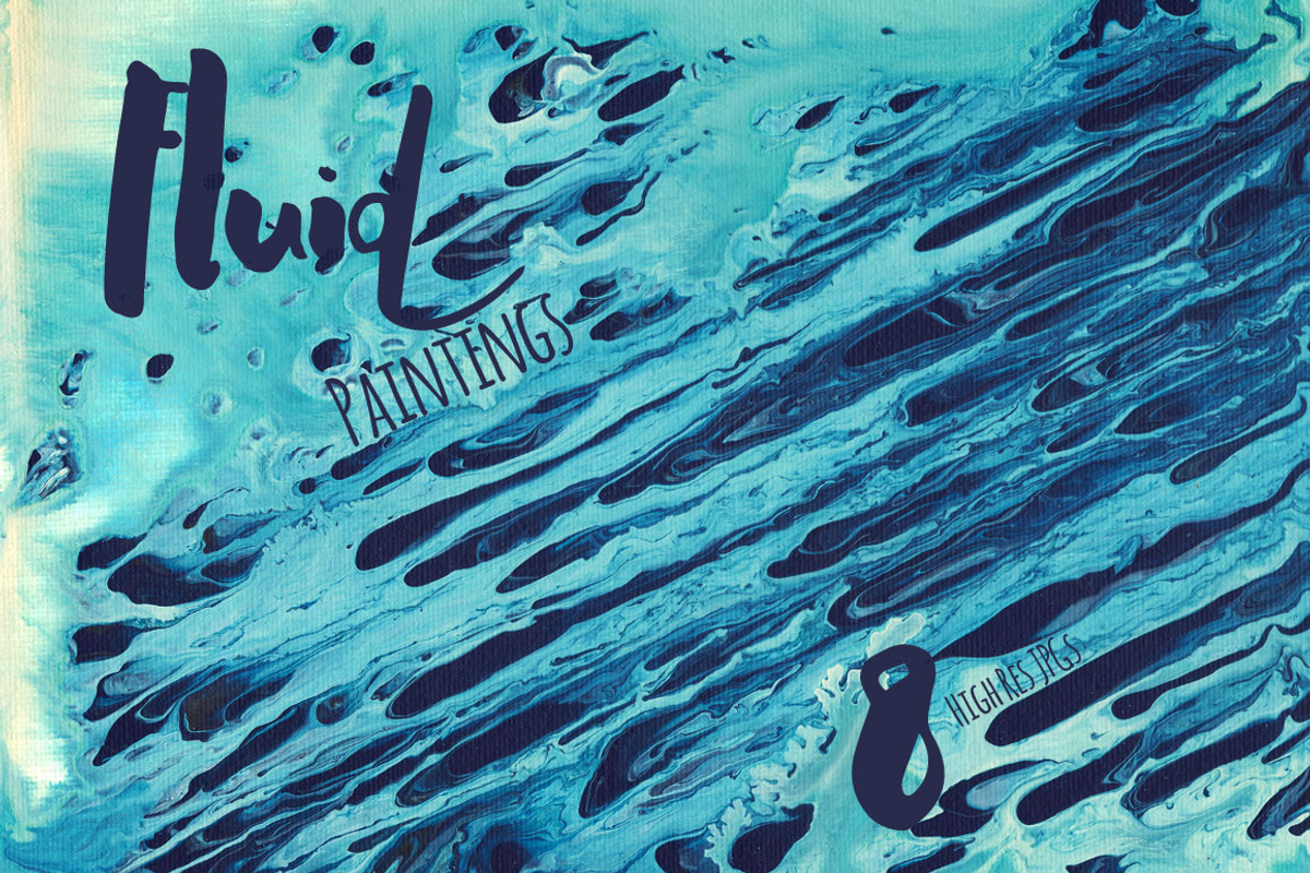 Fluid Painting Background Set, a Texture Graphic by Transfuchsian (Photo 1 of 4)