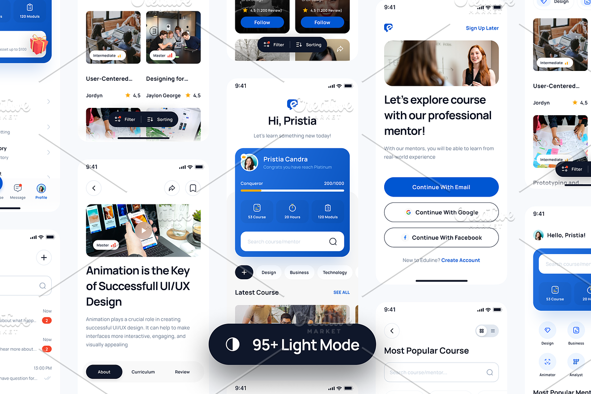 Eduline - Education & Online Learnin, an UI Kit Template by Unpixel Design (Photo 2 of 5)