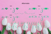 Heart Haily Script Heart Calligraphy, a Script Font by MC Creative (Thumbnail 9 of 10)