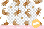 Space Cats Seamless Pattern, a Pattern Graphic by CpSnowy (Thumbnail 2 of 5)
