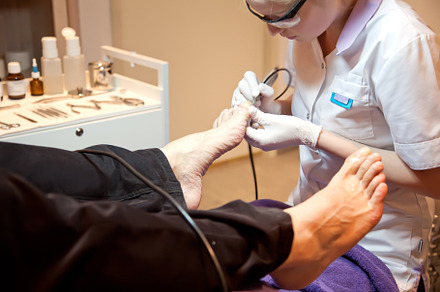 man's pedicure, a Health & Medical Photo by ariadna de raadt
