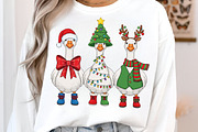Cute Christmas Goose Png Bundle, an Illustration by SinaCreation (Thumbnail 2 of 8)