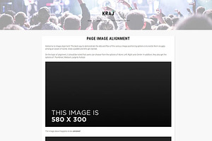 Kraj - Music Band WordPress Theme