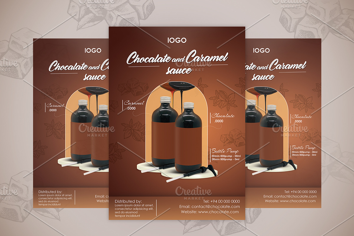 Chocolate Flyer design, a Marketing Template by Dilum360 (Photo 1 of 2)