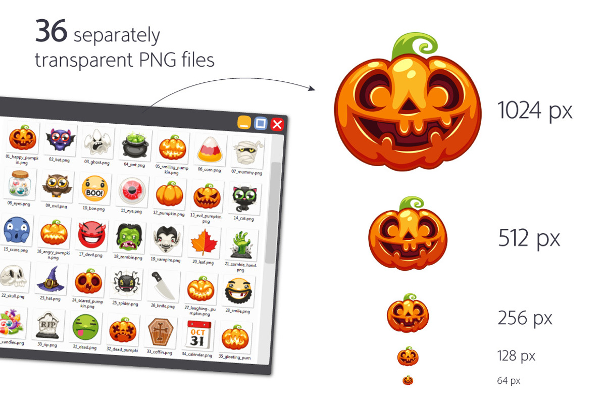Halloween Emojis Set, an Emoji Icon by Voysla's Shop (Photo 3 of 6)