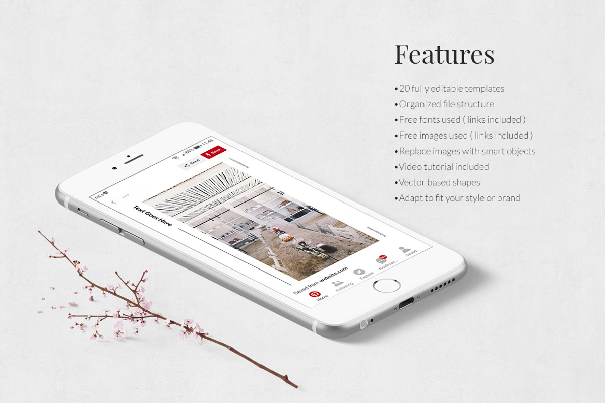 Restaurant Pinterest Posts, a Social Media Template by Social Corner Graphics (Photo 3 of 8)