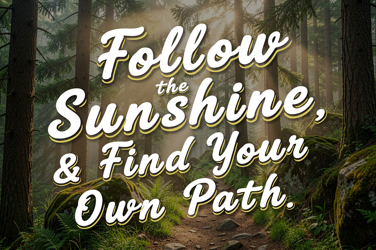 SunnyPath - Wander Freely Typeface, a Script Font by HypeWorksCo (Photo 2 of 7)