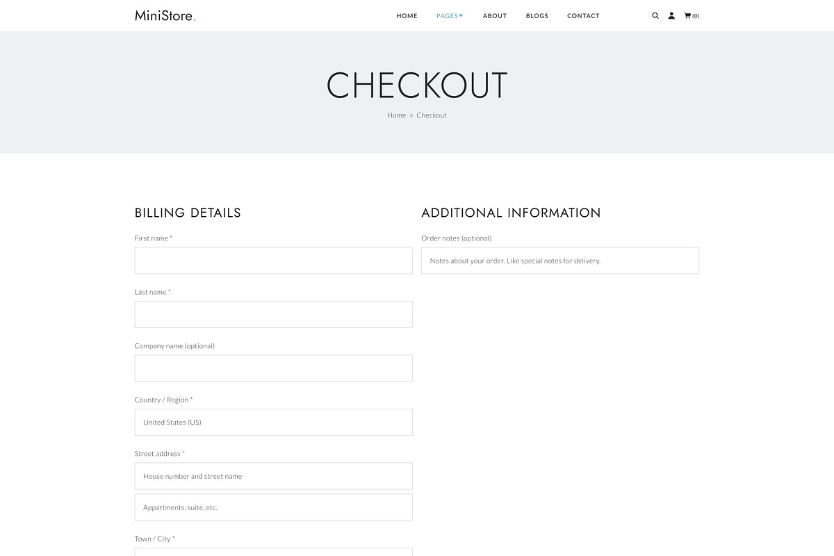 MiniStore – eCommerce Store Template, a HTML Template by TemplatesJungle (Photo 7 of 10)