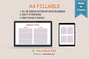 Weekly Planner Template, Canva, a Templates & Theme by Jaboor Magics (Thumbnail 4 of 5)