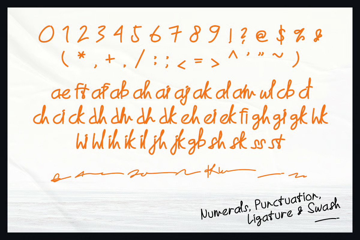 Orchestra – Handwritten Typeface, a Handwritten Font by Brand Earth (Photo 3 of 8)