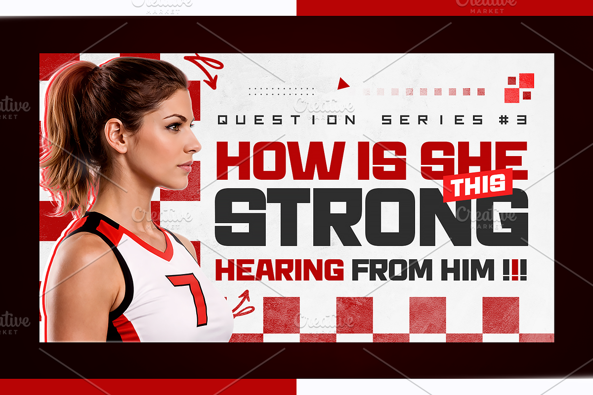 Volleyball YouTube Thumbnail Pack, a Social Media Template by OnurDemircan (Photo 2 of 6)